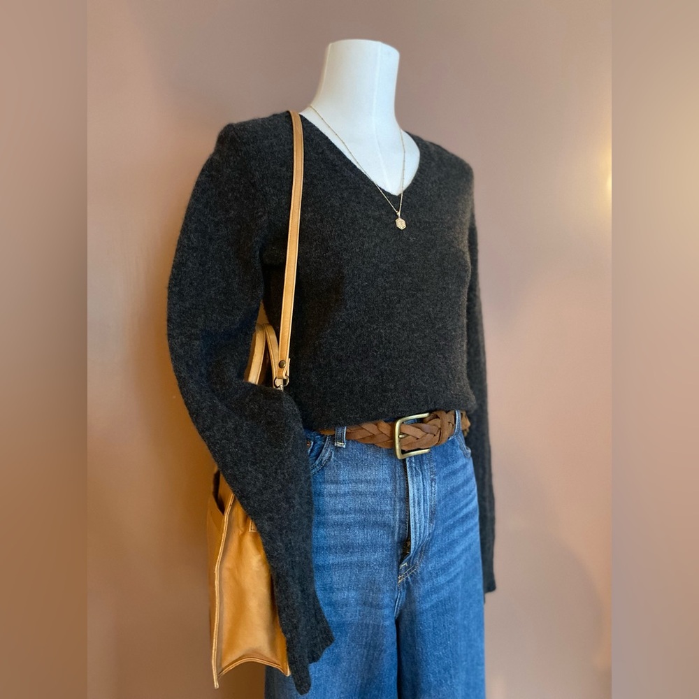 Charcoal Gray Lambswool Gap Sweater